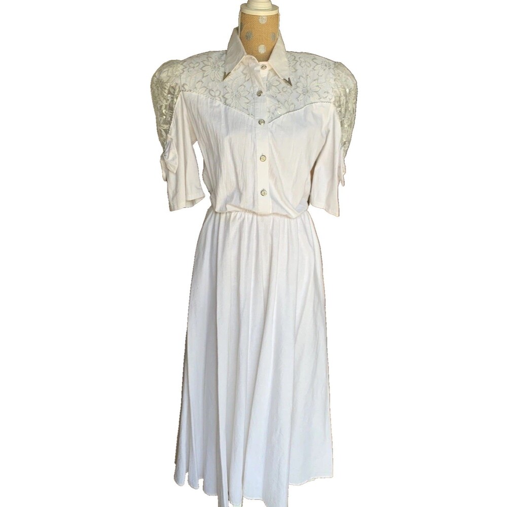 Vintage Western Lilia Smitty Rodeo Dress Cowgirl Rockabilly Made in USA 11/12
